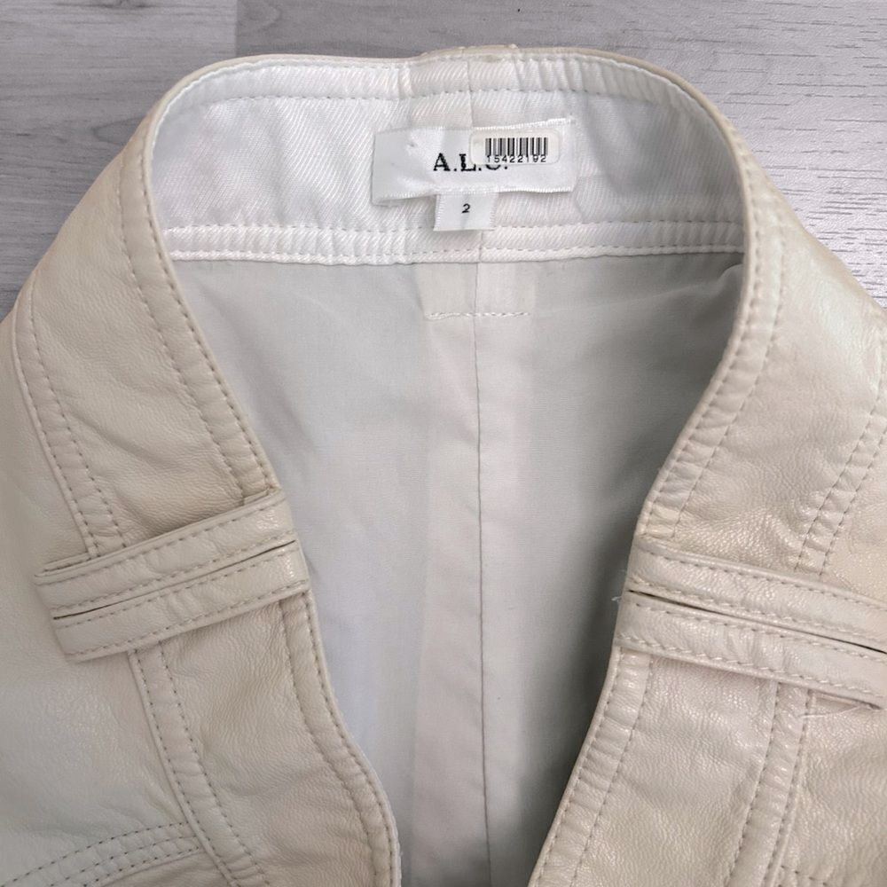 A.L.C. Faux Leather Alden Skirt Size 2 - Picture 7 of 7
